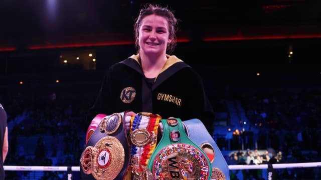 Katie Taylor blitzes Firuza Sharipova to defend world titles in style Katie Taylor blitzes Firuza Sharipova to defend world titles in style