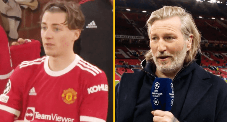 Emotional Robbie Savage introduces son Charlie’s Man Utd debut while on commentary duty Emotional Robbie Savage introduces son Charlie’s Man Utd debut while on commentary duty