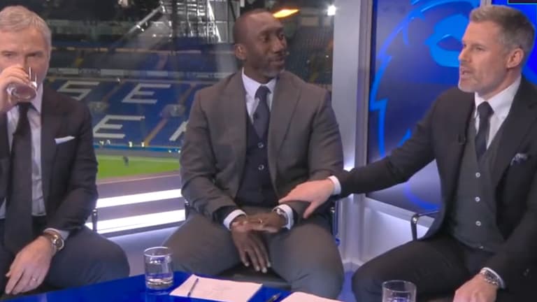Jamie Carragher and Jimmy Floyd Hasselbaink argue over Sadio Mane flashpoint Jamie Carragher and Jimmy Floyd Hasselbaink argue over Sadio Mane flashpoint