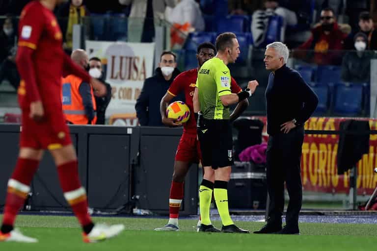 Jose Mourinho reportedly accused referee of ‘being sent by Juventus’ after being sent-off Jose Mourinho reportedly accused referee of ‘being sent by Juventus’ after being sent-off
