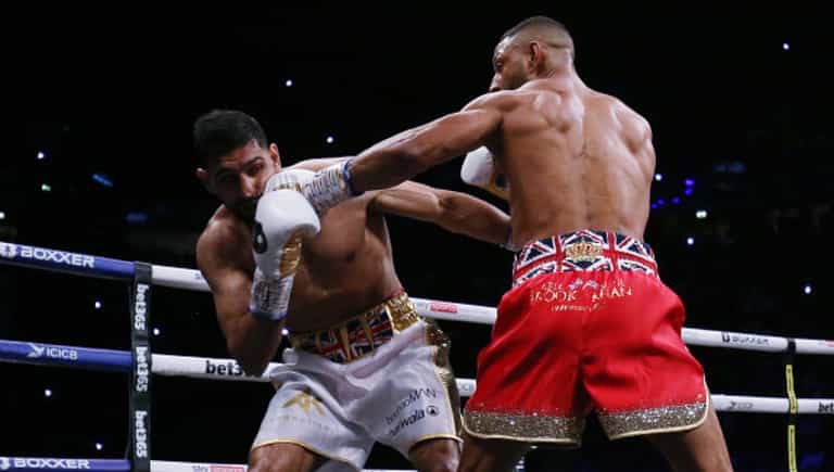 Kell Brook retires Amir Khan with 6th round stoppage Kell Brook retires Amir Khan with 6th round stoppage