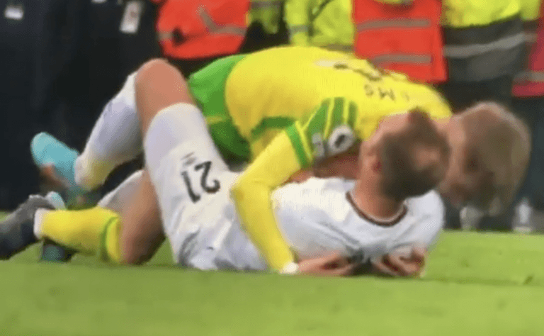 Brandon Williams gives wholesome reaction to Christian Eriksen’s rugby tackle Brandon Williams gives wholesome reaction to Christian Eriksen’s rugby tackle