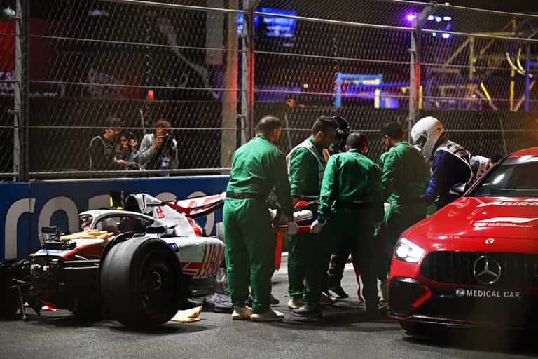 Mick Schumacher involved in serious crash during Saudi Arabian Grand Prix Mick Schumacher involved in serious crash during Saudi Arabian Grand Prix