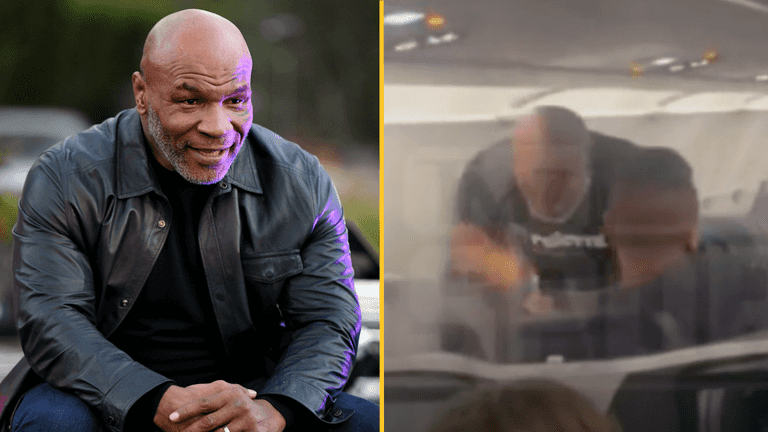 Mike Tyson filmed repeatedly punching passenger on plane Mike Tyson filmed repeatedly punching passenger on plane