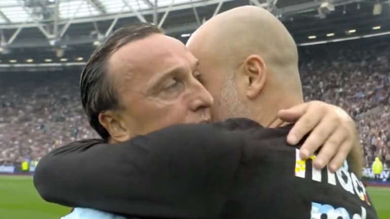 Pep Guardiola reveals what he said to Mark Noble during touching embrace Pep Guardiola reveals what he said to Mark Noble during touching embrace