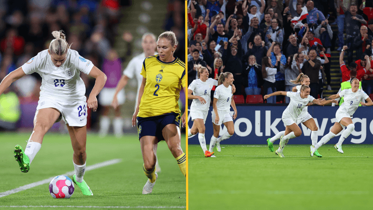 England reach Euros final after audacious goal from Alessia Russo England reach Euros final after audacious goal from Alessia Russo