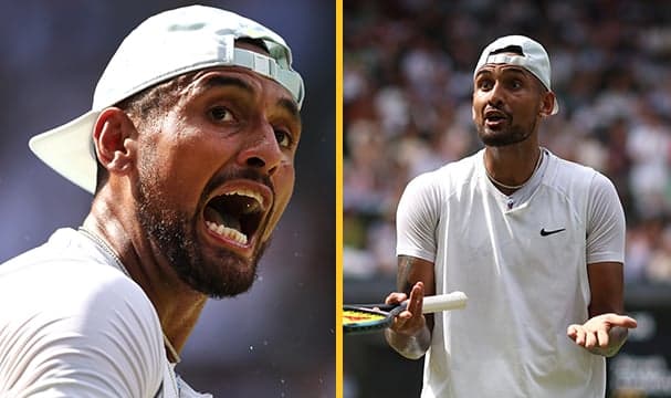 Nick Kyrgios complains about ‘drunk’ spectator during Wimbledon final Nick Kyrgios complains about ‘drunk’ spectator during Wimbledon final