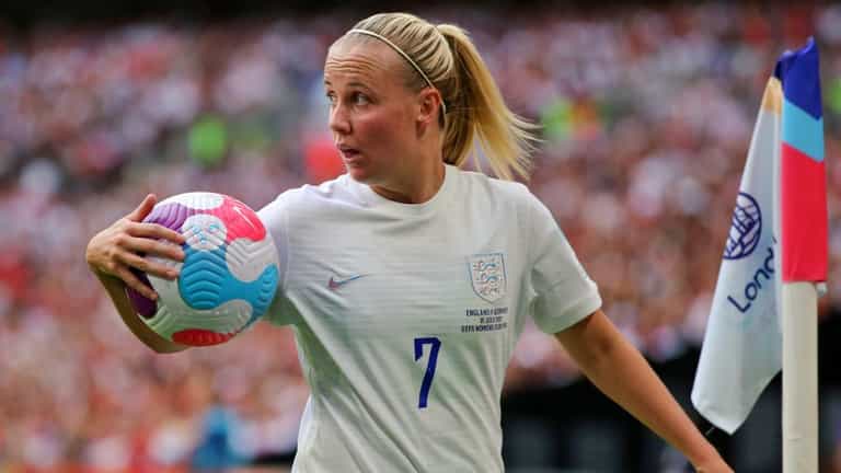 Audience left outraged as TV host says England star Beth Mead looks ‘knackered’ Audience left outraged as TV host says England star Beth Mead looks ‘knackered’