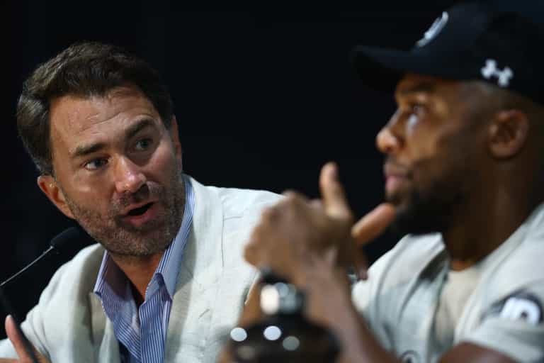 Eddie Hearn hits out at Tyson Fury following Anthony Joshua fight Eddie Hearn hits out at Tyson Fury following Anthony Joshua fight