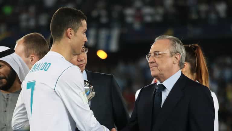 Florentino Pérez gives brutal response when asked if he will re-sign Cristiano Ronaldo Florentino Pérez gives brutal response when asked if he will re-sign Cristiano Ronaldo