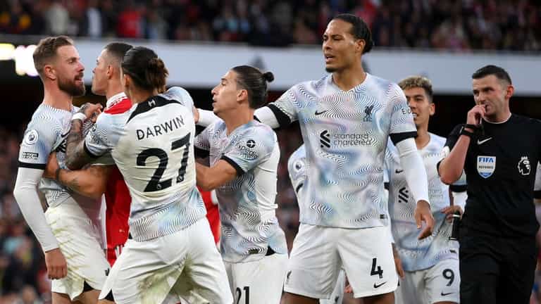 FA reviewing incident involving Arsenal and Liverpool players after clash FA reviewing incident involving Arsenal and Liverpool players after clash