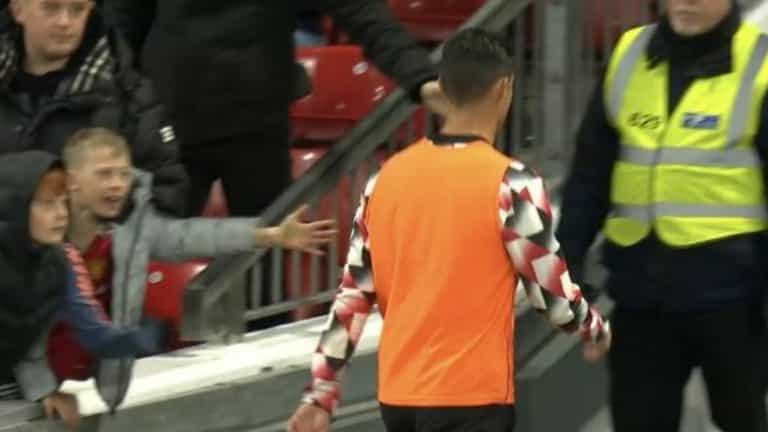 Cristiano Ronaldo walks down Old Trafford tunnel before end of Man United win over Spurs Cristiano Ronaldo walks down Old Trafford tunnel before end of Man United win over Spurs