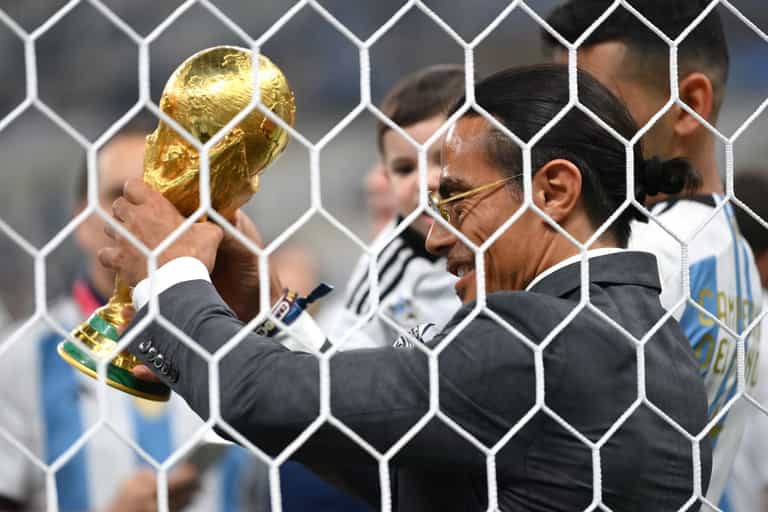 Fans are loving what Lionel Messi did to Salt Bae after World Cup final Fans are loving what Lionel Messi did to Salt Bae after World Cup final