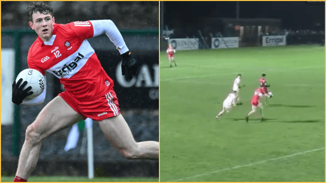 Young Derry prospect kicks wonder point in last gasp equaliser against Tyrone Young Derry prospect kicks wonder point in last gasp equaliser against Tyrone