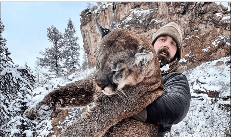 Former NFL star slays lion that was killing family pets in his neighbourhood Former NFL star slays lion that was killing family pets in his neighbourhood