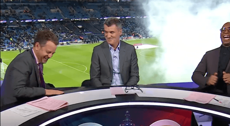 Roy Keane leaves ITV pundits in stitches after Pep Guardiola’s pre-match interview Roy Keane leaves ITV pundits in stitches after Pep Guardiola’s pre-match interview