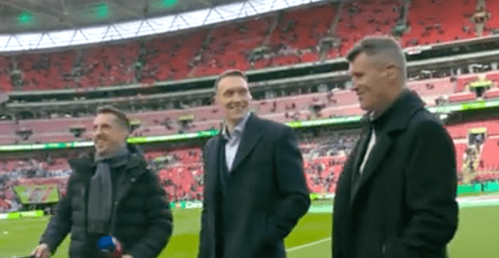 Roy Keane refuses to break character during surprise Phil Jones interview Roy Keane refuses to break character during surprise Phil Jones interview