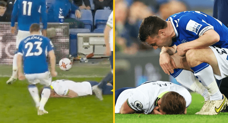 Seamus Coleman let Harry Kane have it after Abdoulaye Doucouré red card Seamus Coleman let Harry Kane have it after Abdoulaye Doucouré red card