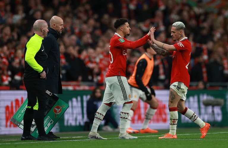 Jamie Carragher makes blunt point in Jaden Sancho and Antony comparison Jamie Carragher makes blunt point in Jaden Sancho and Antony comparison