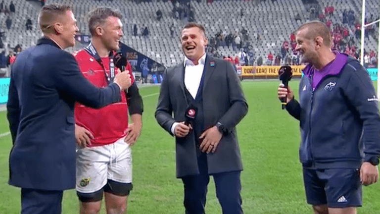 Peter O’Mahony crashes interview with Graham Rowntree and pulls out killer line Peter O’Mahony crashes interview with Graham Rowntree and pulls out killer line
