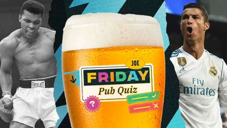 The SportsJOE Friday Pub Quiz: Week 28 The SportsJOE Friday Pub Quiz: Week 28