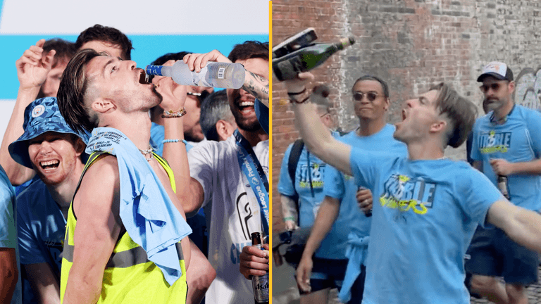 “The turkey needs feeding” – Jack Grealish’s best moments from Man City’s celebrations “The turkey needs feeding” – Jack Grealish’s best moments from Man City’s celebrations