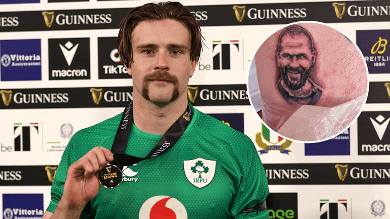 Mack Hansen shows off new Andy Farrell tattoo after Grand Slam vow Mack Hansen shows off new Andy Farrell tattoo after Grand Slam vow