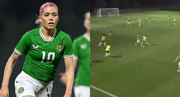 Footage emerges of challenge that injured Denise O’Sullivan before Ireland abandoned Colombia game Footage emerges of challenge that injured Denise O’Sullivan before Ireland abandoned Colombia game
