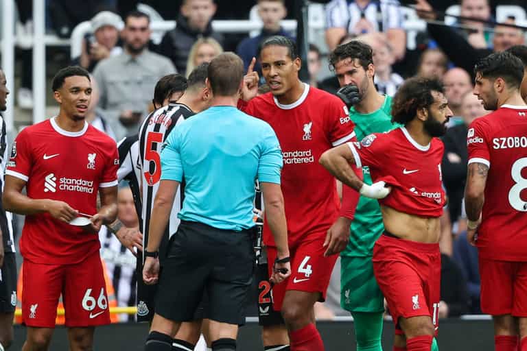 Virgil Van Dijk’s contentious red card creates uncertainty on length of ban Virgil Van Dijk’s contentious red card creates uncertainty on length of ban