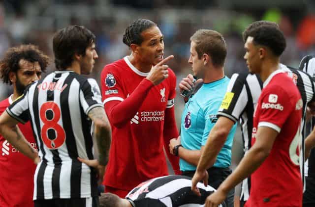 Jamie Carragher and Shay Given butt heads over Virgil van Dijk red card Jamie Carragher and Shay Given butt heads over Virgil van Dijk red card