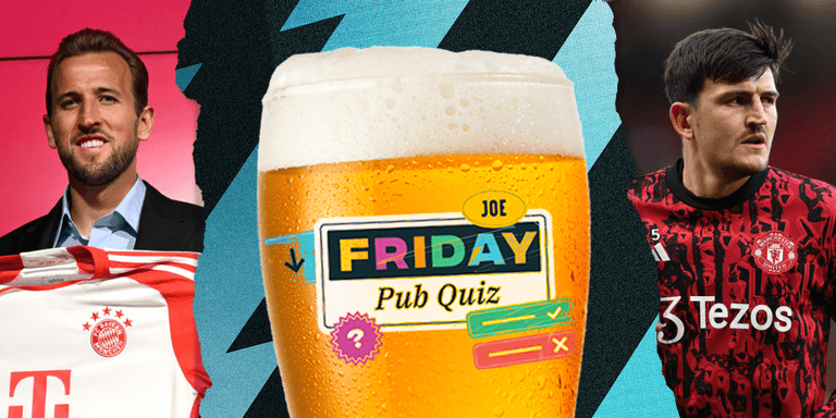 The SportsJOE Friday Pub Quiz: Week 37 The SportsJOE Friday Pub Quiz: Week 37
