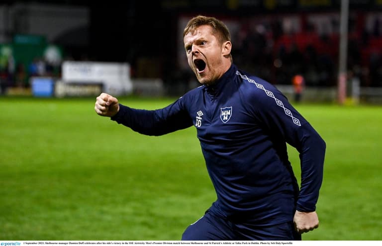 Damien Duff absolutely loses it during post match celebration Damien Duff absolutely loses it during post match celebration