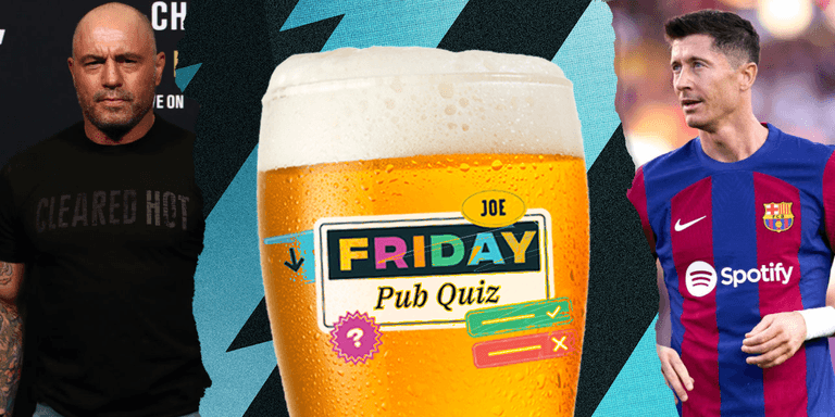 The SportsJOE Friday Pub Quiz: Week 43 The SportsJOE Friday Pub Quiz: Week 43