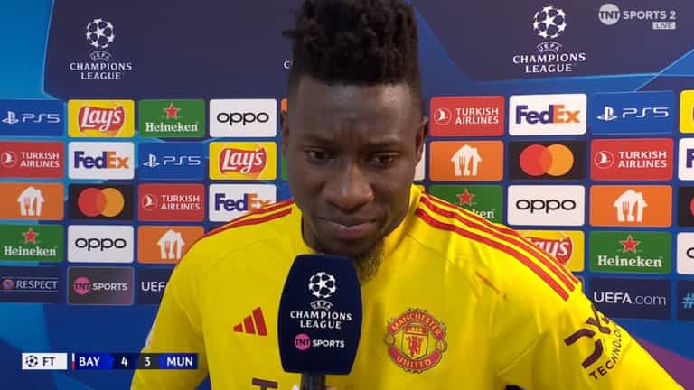 André Onana fronts up in brutally honest post-match interview André Onana fronts up in brutally honest post-match interview