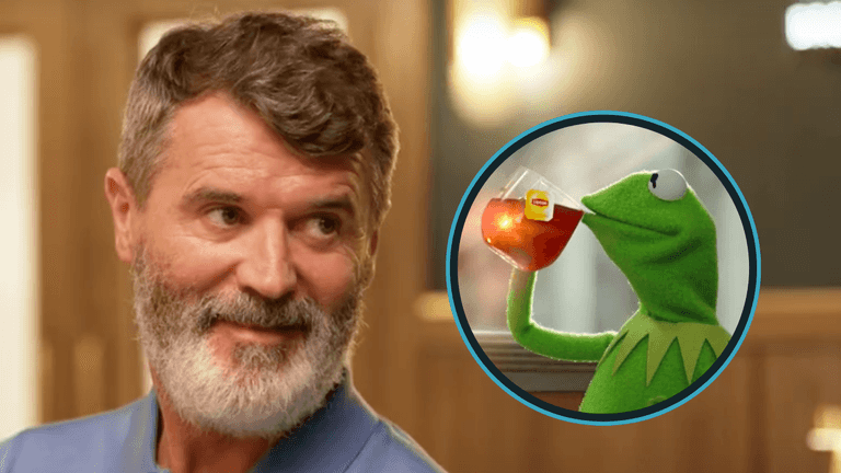 Roy Keane has perfect ‘Kermit sipping tea’ moment when discussing Liverpool Roy Keane has perfect ‘Kermit sipping tea’ moment when discussing Liverpool