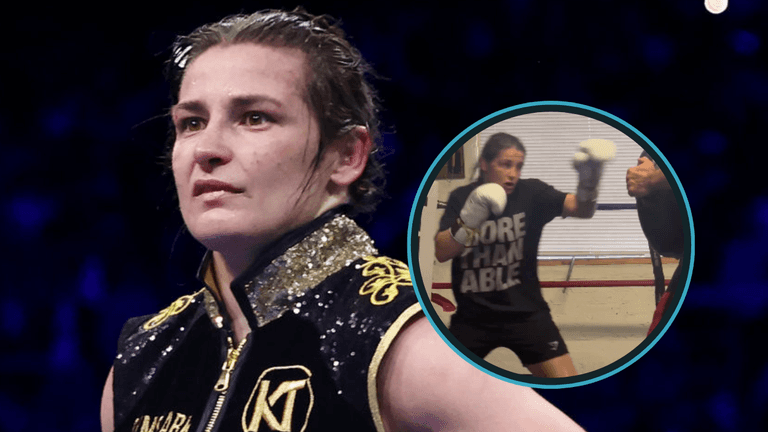 Katie Taylor posts rare training clip that hints at game plan for Chantelle Cameron rematch Katie Taylor posts rare training clip that hints at game plan for Chantelle Cameron rematch