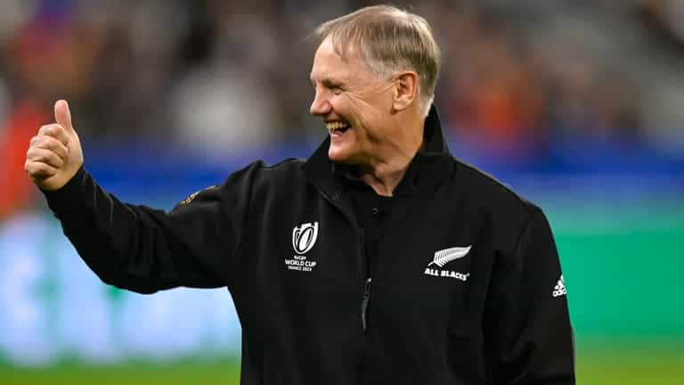 Joe Schmidt dressing room moment with Jordie Barrett picked up after All Blacks win Joe Schmidt dressing room moment with Jordie Barrett picked up after All Blacks win