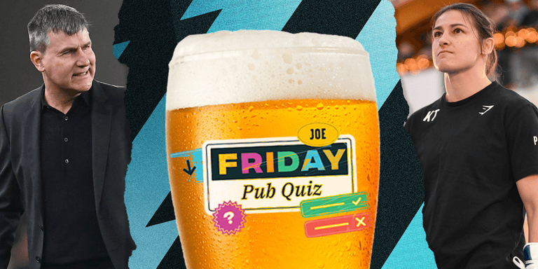 The SportsJOE Friday Pub Quiz: Week 52 The SportsJOE Friday Pub Quiz: Week 52