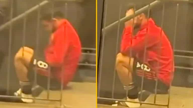 Leaked footage of Bruno Fernandes’ emotional reaction post Copenhagen defeat says it all Leaked footage of Bruno Fernandes’ emotional reaction post Copenhagen defeat says it all
