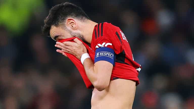 Actions of Bruno Fernandes before Bayern winner were simply infuriating Actions of Bruno Fernandes before Bayern winner were simply infuriating