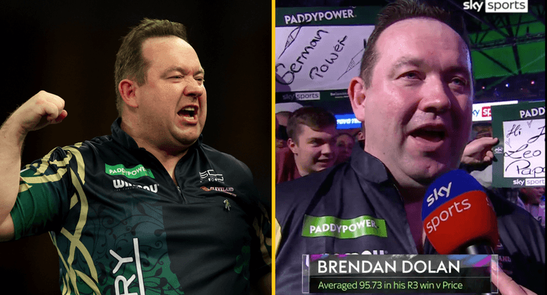 “I’m here to win” – Brendan Dolan defeats Gerwyn Price to qualify for last sixteen of World Championships “I’m here to win” – Brendan Dolan defeats Gerwyn Price to qualify for last sixteen of World Championships