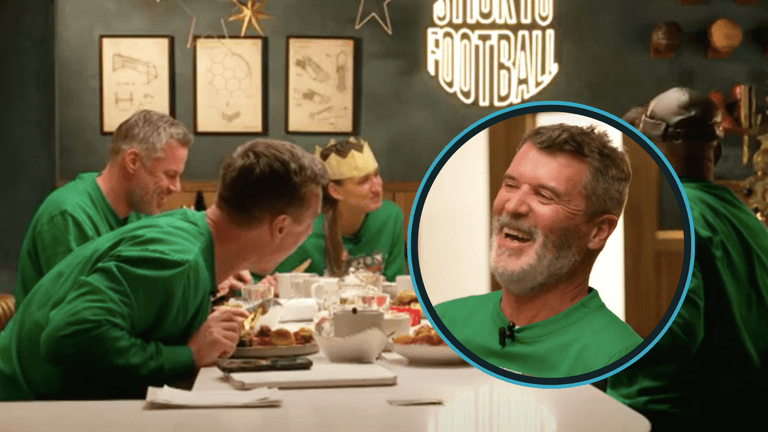Roy Keane delivers perfect comedic timing to Gary Neville’s Xmas party story Roy Keane delivers perfect comedic timing to Gary Neville’s Xmas party story