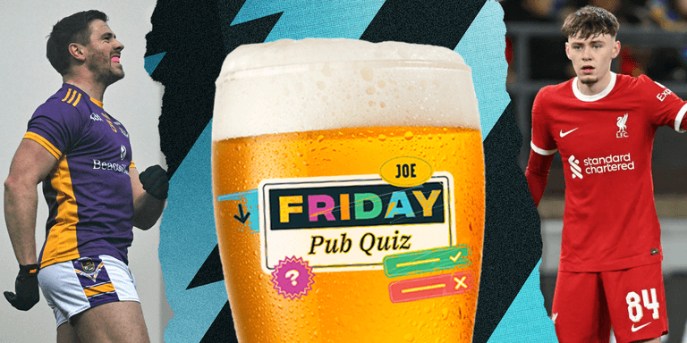 The SportsJOE Friday Pub Quiz: Week 56 The SportsJOE Friday Pub Quiz: Week 56