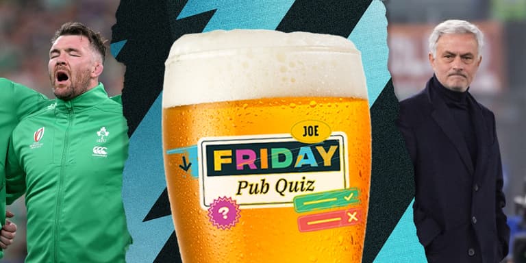 The SportsJOE Friday Pub Quiz: Week 57 The SportsJOE Friday Pub Quiz: Week 57