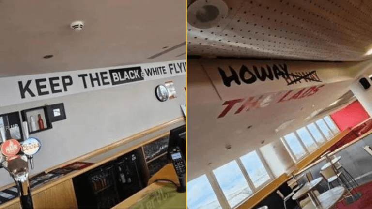 Sunderland release statement after stadium is redecorated with Newcastle banners Sunderland release statement after stadium is redecorated with Newcastle banners
