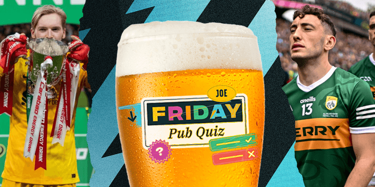The SportsJOE Friday Pub Quiz: Week 62 The SportsJOE Friday Pub Quiz: Week 62
