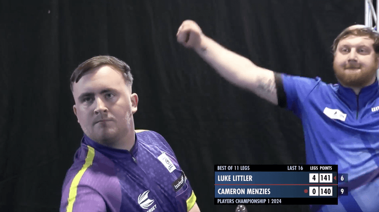 Luke Littler agonisingly close to second nine-darter in just one day Luke Littler agonisingly close to second nine-darter in just one day