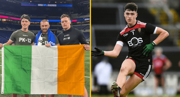 Young Down star steals the show at NFL Combine with sheer height of his kicks Young Down star steals the show at NFL Combine with sheer height of his kicks