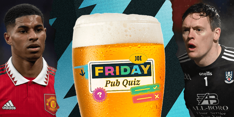 The SportsJOE Friday Pub quiz: Week 65 The SportsJOE Friday Pub quiz: Week 65