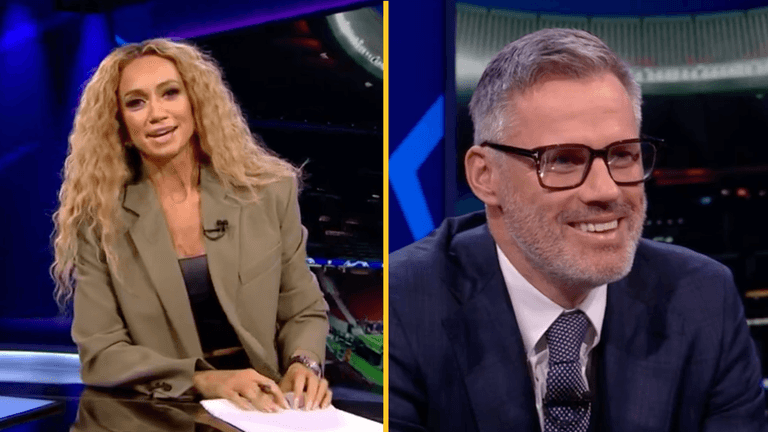 Kate Abdo responds to Jamie Carragher joke that ‘crossed the line’ Kate Abdo responds to Jamie Carragher joke that ‘crossed the line’